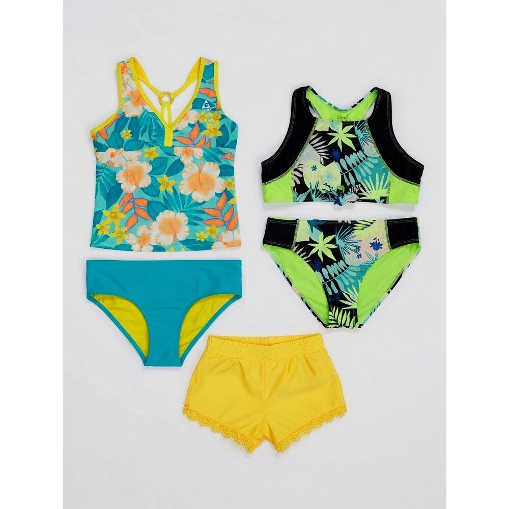5 Pcs Lot Girls Sz 14 Beachwear Swimsuit Swim Bathing Suit Cruise Tankini Shorts